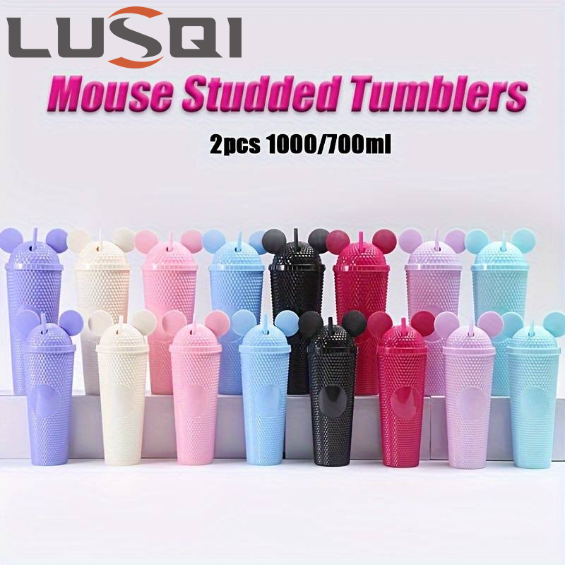 Plastic Dome Clear - LUSQI 2pcs/set Water Bottles With Studded