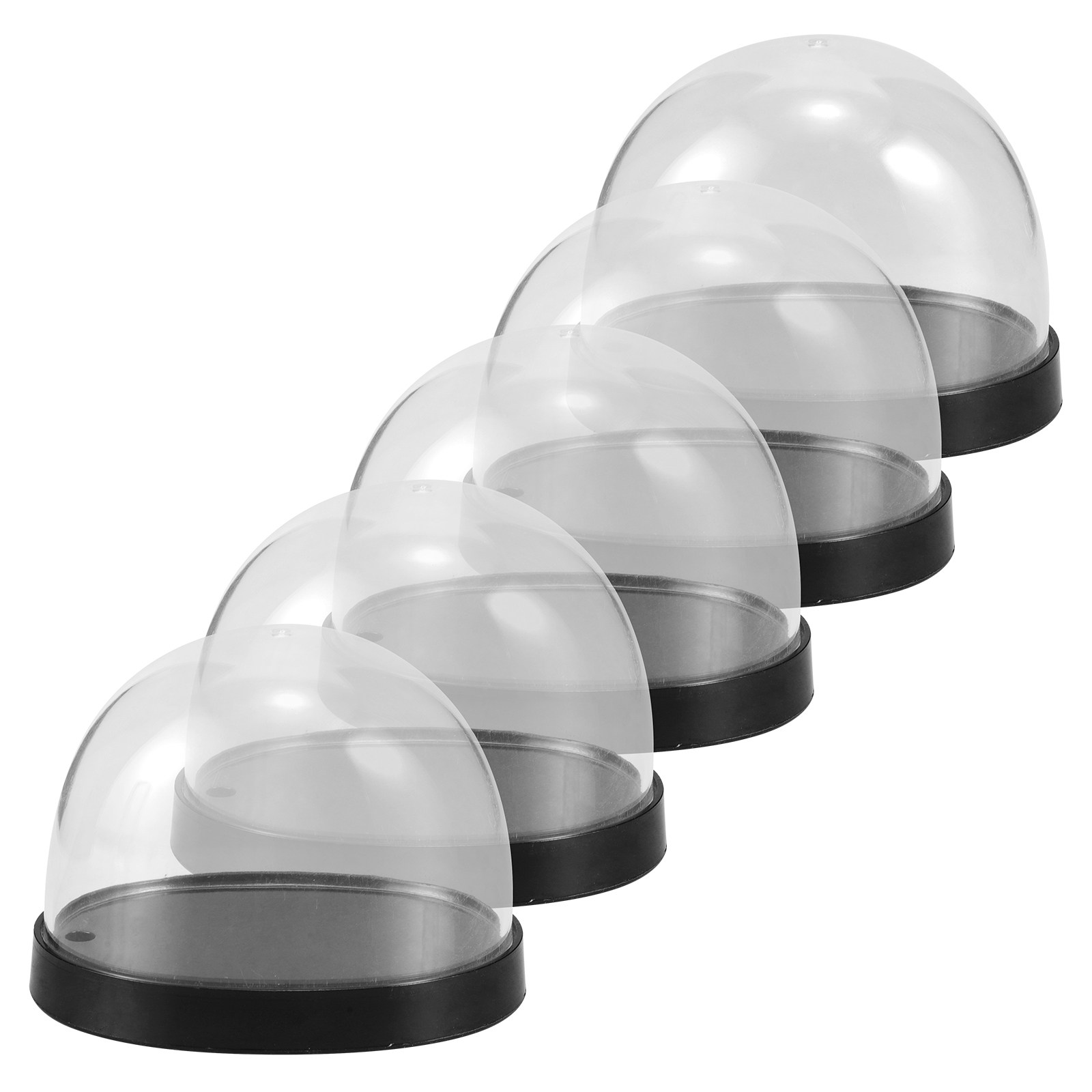 5Sets Glass Cloche Dome Clear  - Plastic Dome Clear 评论和价格