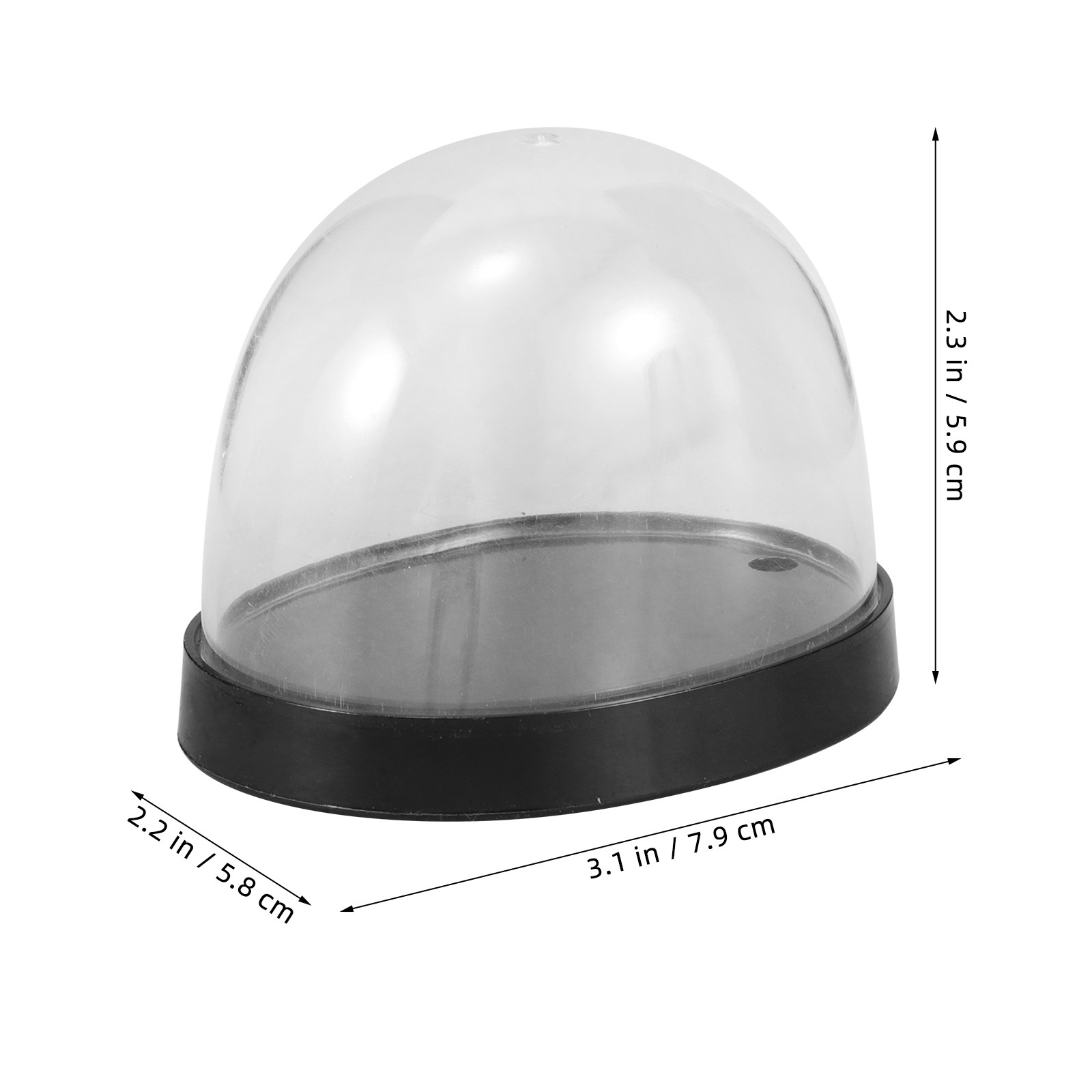 5Sets Glass Cloche Dome Clear  - Plastic Dome Clear 评论和价格