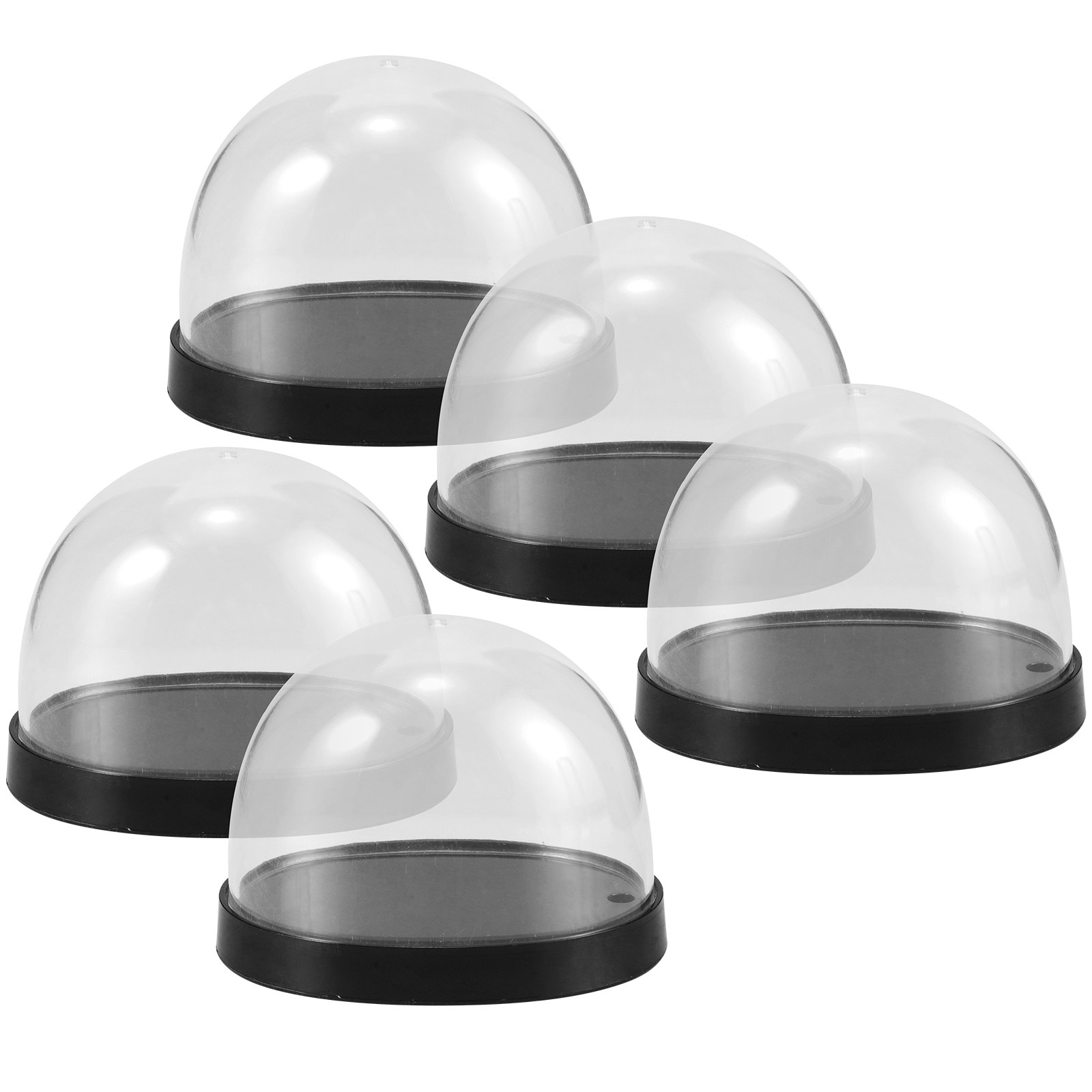 5Sets Glass Cloche Dome Clear  - Plastic Dome Clear 评论和价格