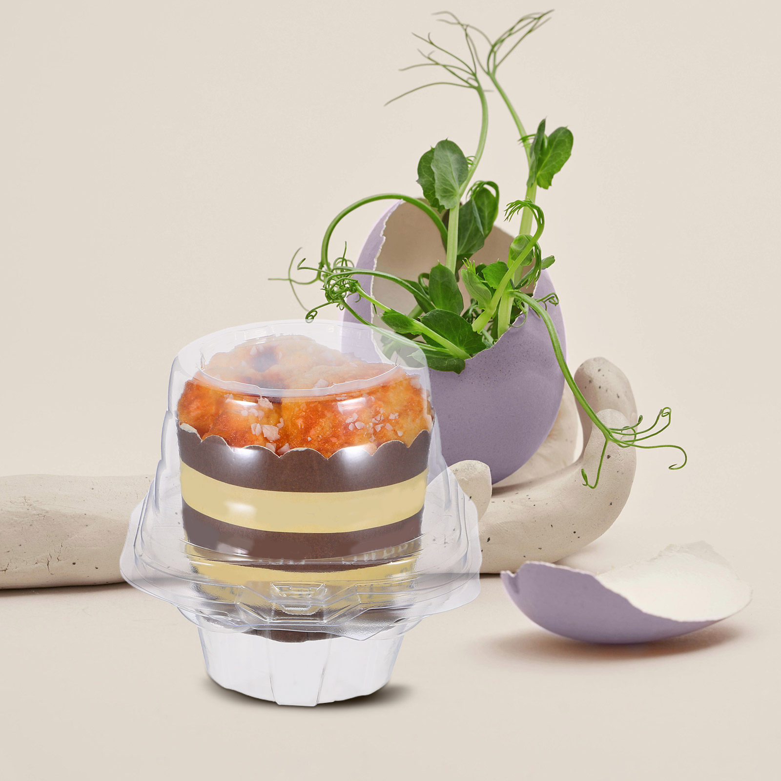 50Pcs Clear Cupcake Containers - Plastic Dome Clear 评论和价格